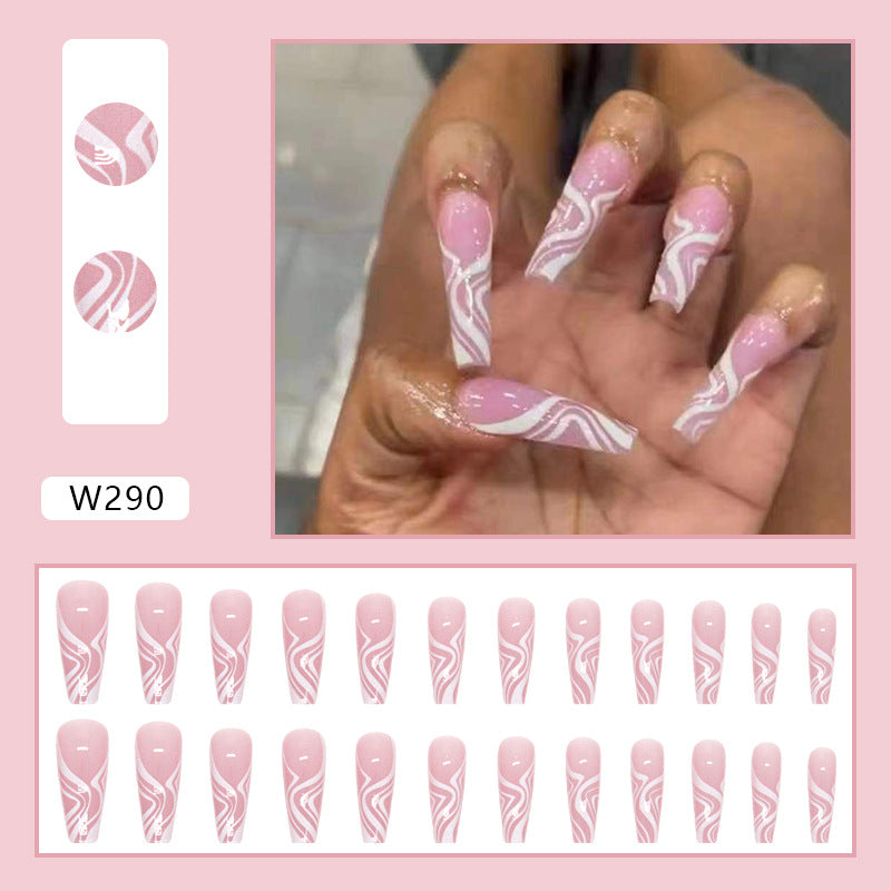 Arte De Uñas De Bailarina Ondulado Largo De Resina al por mayor